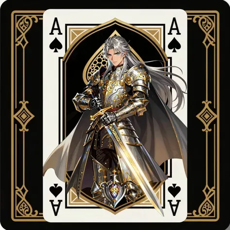 トランプ考案 4枚（スペードの Ａ エース）