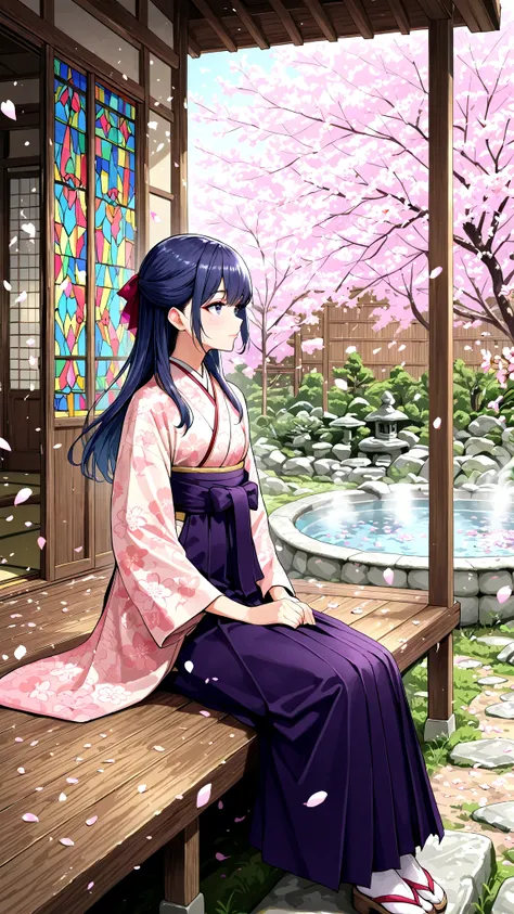 大正浪漫風花見　旅館 1