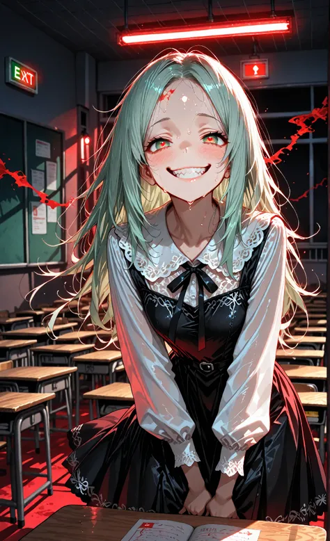 That grin in the empty classroom 😨