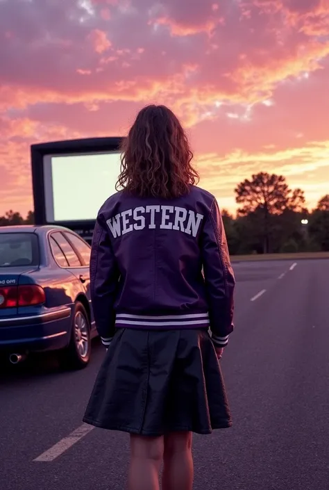 Vintage 1970s Varsity 'WESTERN" Purple Leather Jacket (FLUX)_rel_260420