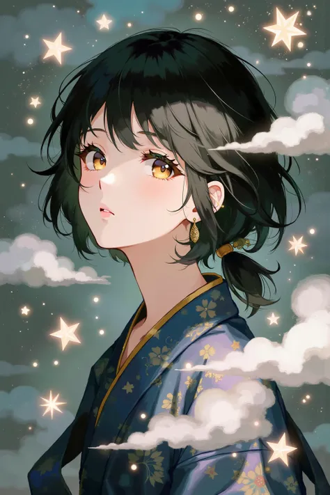 虹色の瞳の和装少女-FLUX v1.0