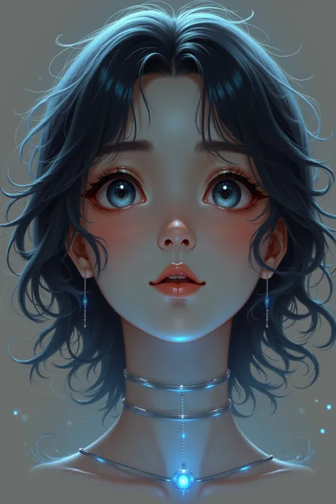 大きな青い目の少女-FLUX v1.0