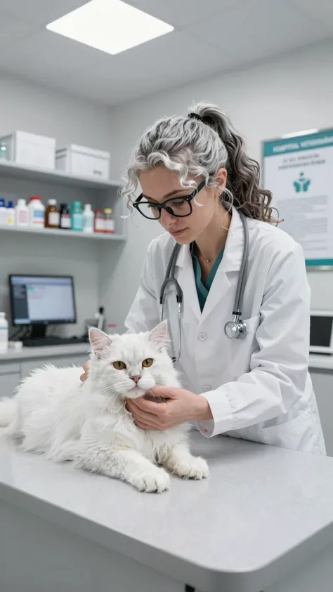 Gatinho na consulta veterinária 🐱