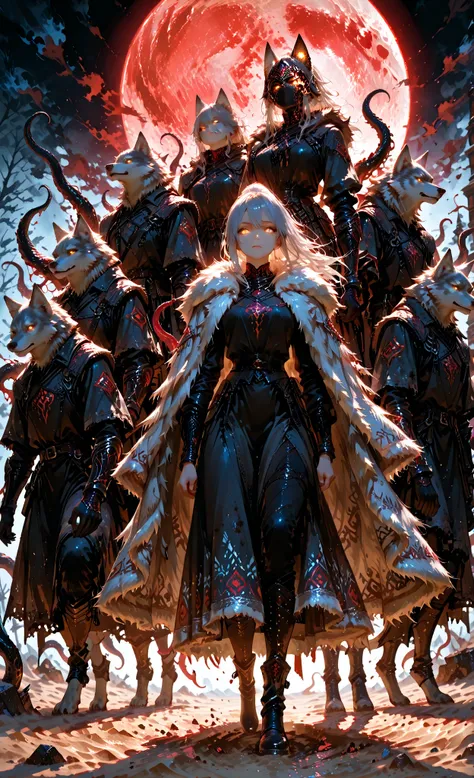 血月の下、狼を束ねる女王⚔️