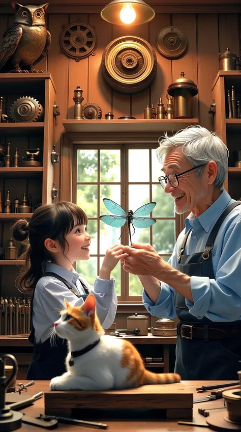 ✨Warm craft moment between grandpa and kid 