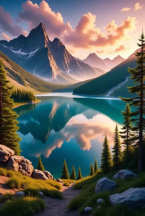 This LoRA generates cinematic natural environments with realistic mountains, forests, rivers, lakes, waterfalls, volumetric lighting, atmospheric fog, ultra realistic landscape photography, detailed nature scenery and epic environmental compositions.122050