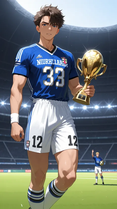 トロフィーとサッカーユニフォーム 1.0
