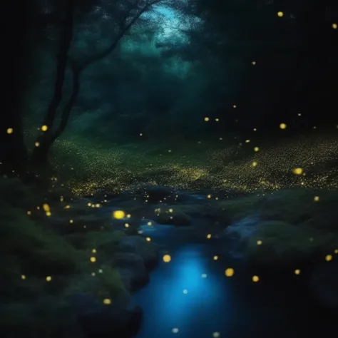 Firefly Swarm Glow / 超リアル・ホタルの群泳光_sdxl v100