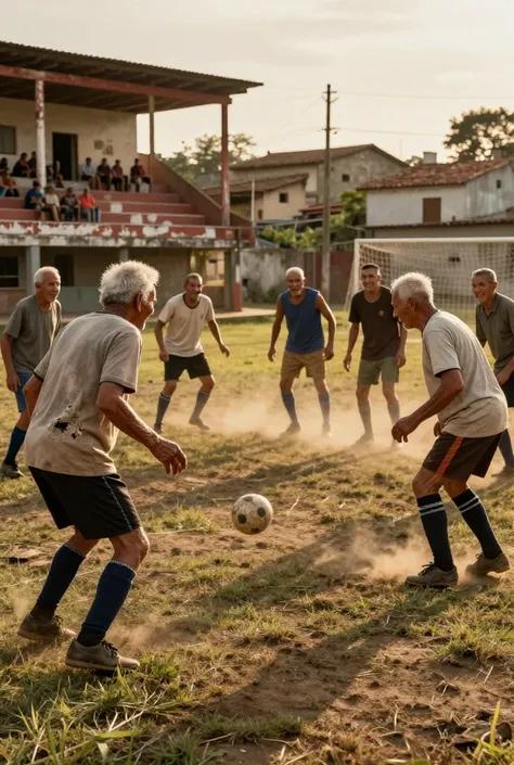 Idosos jogando futebol! Que energia incrível ⚽