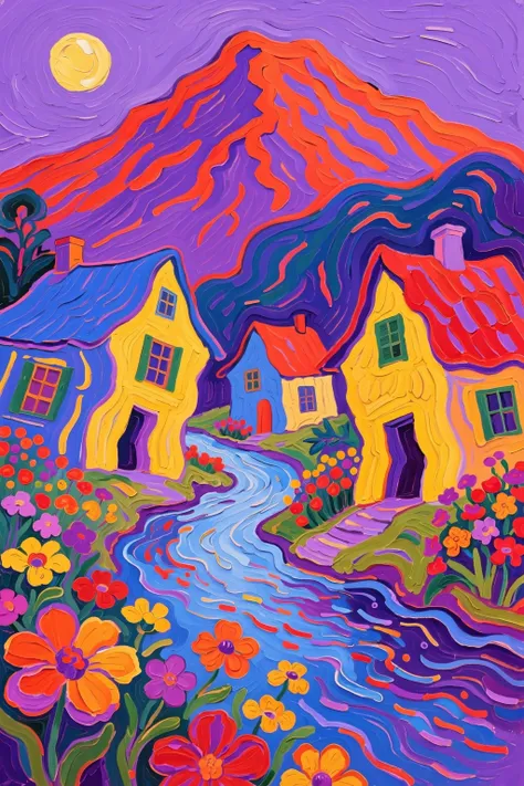 VanGogh Fairy Oil Pastel Cottage v1.0