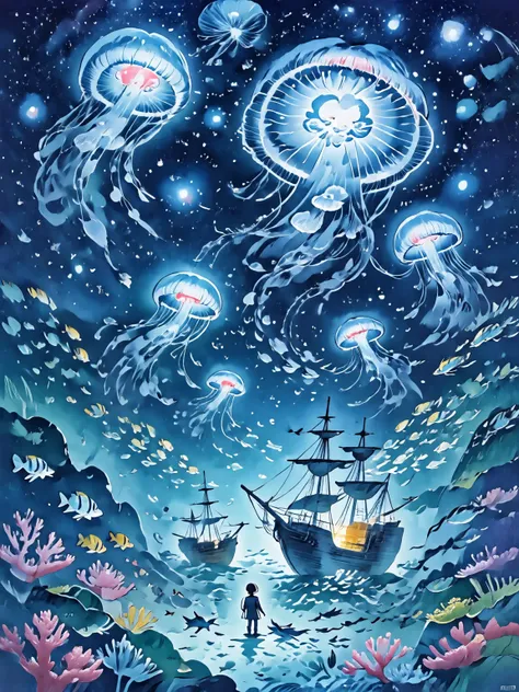 精致淡彩插画 1