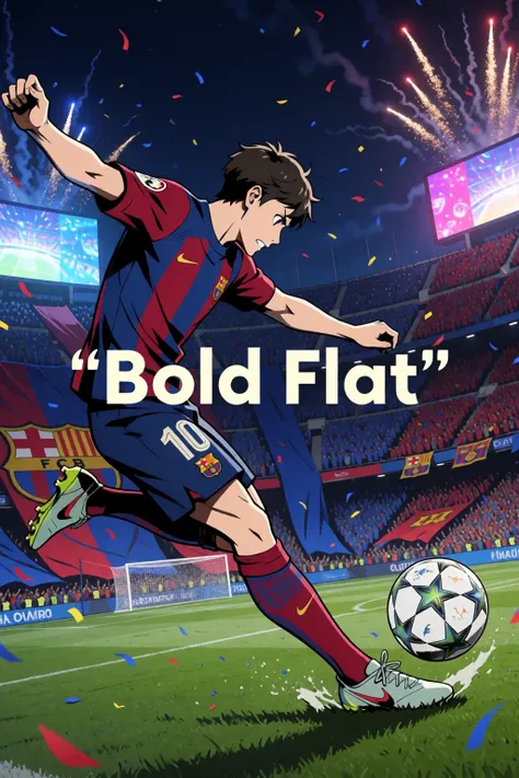 Bold Line Flat Style Krea2 v1.0