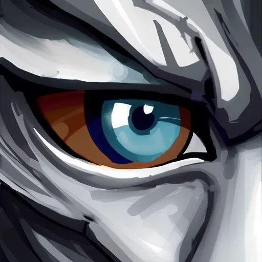 eye of the wolf, stylized game icon, by greg manchess, trending on artstation