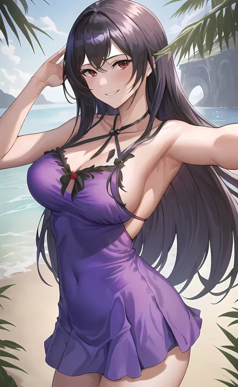 Tifa's purple (refined) dress embedding by Corneo