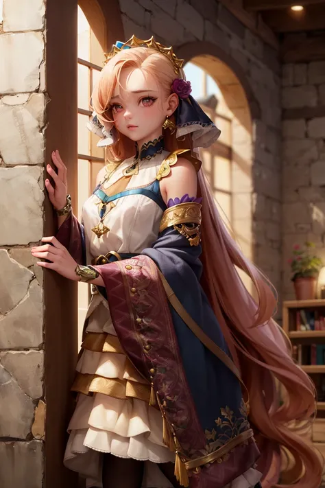 <lora:scg_512-000003:0.5>, scg, 1girl, fantasy, 
standing,
absurdly long hair, 
cinematic lighting, bloom,
detailed skin texture, detailed cloth texture,  beautiful detailed face,
masterpiece, best quality, 8k, (highres:1.05), (an extremely delicate and be...