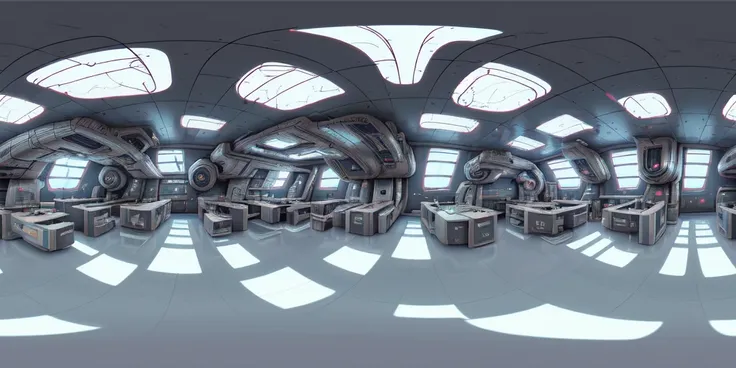 a 360 equirectangular panorama <lora:EQP_project-000006:1> , futuristic sci fi classroom, sharp details, intricate, highly detailed, digital painting, rich color, smooth, sharp focus, illustration, Unreal Engine 5, 8K, art by artgerm and greg rutkowski an...
