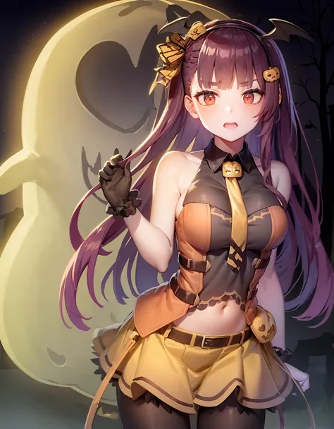 (extremely detailed CG unity 8k wallpaper),(masterpiece), (best quality), (ultra-detailed), (best illustration),(best shadow), (sharp eyeliner, eyeshadow, detailed eyes:1.1), night sky, halloween, (jack-o-lantern,:1.2)
,BREAK
(wa2khalloween:1.2), tsurime, ...