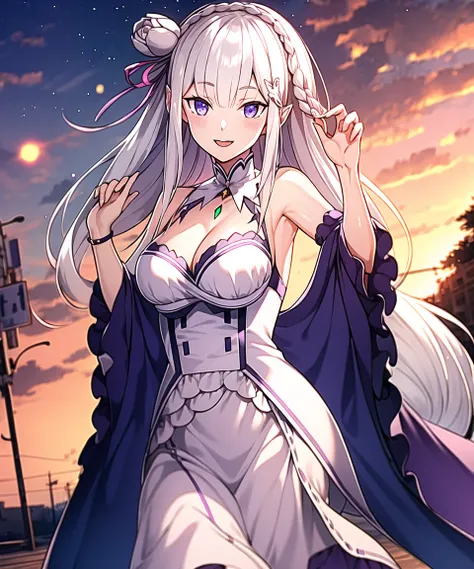 best quality, highres, ultra-detailed, <lora:EmiliaV7:1>, Emilia