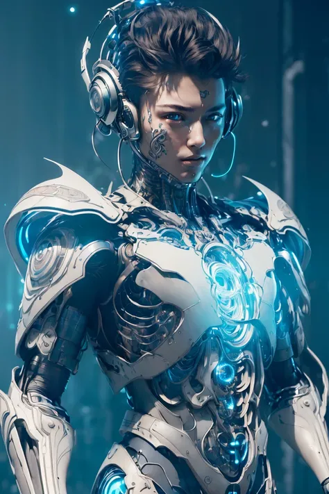 (((masterpiece, best quality, illustration, finely detail))),((extremely detailed cg unity 8k wallpaper, highres)),(beautiful detailed face and eyes and hair:1.1),amazing,
1boy,arms_around_neck,solo,
(full body), (mecha),(Cyberpunk:1.3),<lora:不是青花瓷第三代-但是机甲...