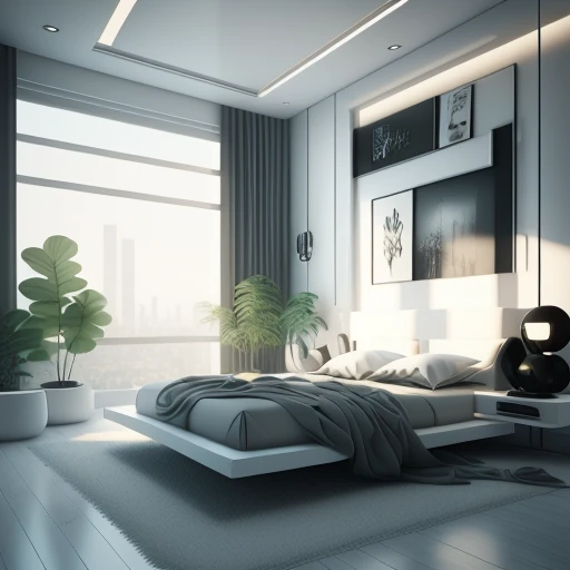 a modern minimalistic style bedroom <lora:BedroomAI_LoRA:0.5>