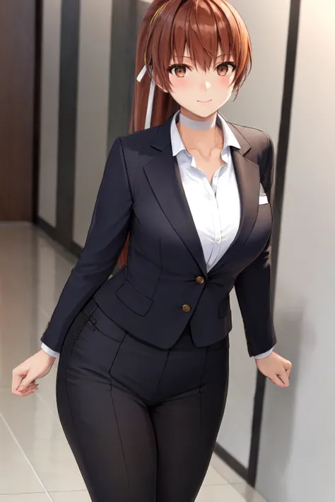masterpiece, best quality, highres, 1girl, kasumi, office lady, suit <lora:doa_kasumi:1>