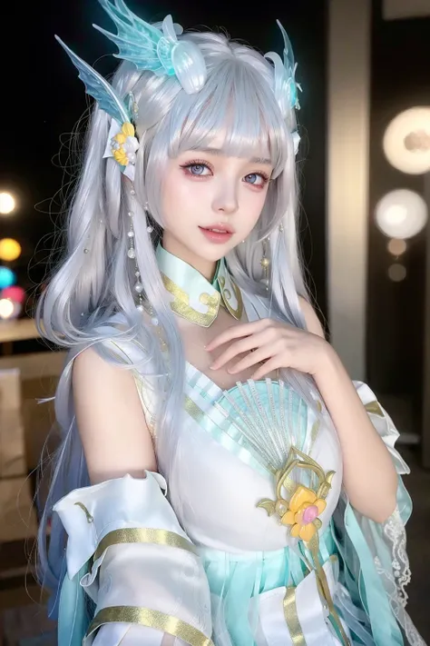 <lora:XiShiFmvp:0.85>,ulzzang-6500-v1.1,(raw photo:1.2),((photorealistic:1.4))best quality ,masterpiece, illustration, an extremely delicate and beautiful, extremely detailed ,CG ,unity ,8k wallpaper, Amazing, finely detail, masterpiece,best quality,offici...