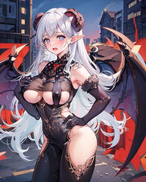 Albion (Azur Lane) Silvermoon Faerie Princess Succubus 阿尔比恩 万圣节皮肤 “银月下的夜之眷属”