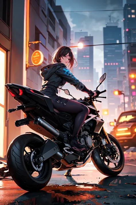Waifu on Motorcycle