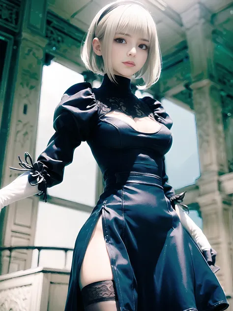 (quality:1.4), (photorealistic:1.4), (resolution:1.4), (sharpness:1.4), (ultra-detailed:1.4), (professional lighting)

<lora:Yorha2B_v0.5:0.8>, (solo), close-up photo of 1girl with (beautiful:1.6) face, short white hair, (big:1.2) (blue:1.2) eyes, (detaile...