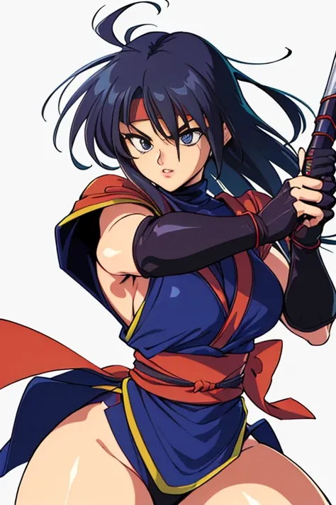 sfw, masterpiece, best quality, 80s anime style, (((Rachel (Ninja Gaiden)))), dynamic pose,