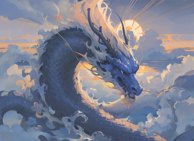 concept Loong(china dragon\eastern dragon)中国龙