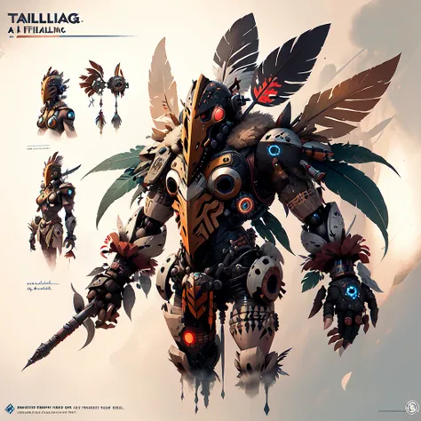 concept art  <lora:totempunkai_v20:.7> totempunkai tribal artificial ingelligence