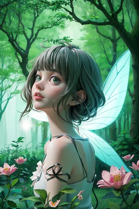 <lora:stylized3dmodellora_v30:0.7>, 3d, masterpiece, best quality,
1girl,  
fairy, delicate wings, small size, surrounded by flo...