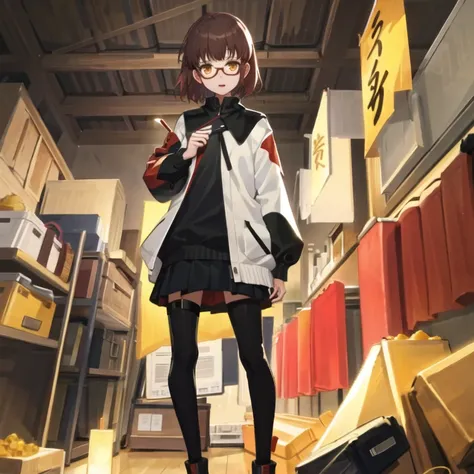 masterpiece, best quality, 1man,(solo:1.3),standing,official art, simple background, close-up,looking at viewer, 
NinomiyaHana,short hair,red glasses,brown hair,yellow eyes,