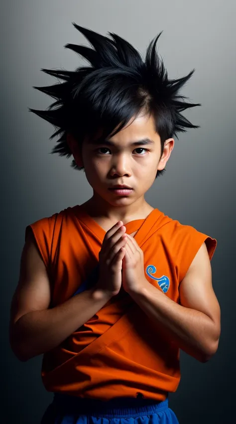 .<lora:rMadArt3_NoiseOffset:1>,  photography of son goku, by Tim Tadder