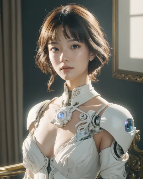 <lora:1girlmix:0.65>, mix4, <lora:cuteGirlMix4_v10:0.1>, complex 3d render ultra detailed of a beautiful porcelain woman cyborg, 1girl, natural skin texture, (realistic eye details:1.2), robotic parts, beautiful soft light, rim light, vibrant details, luxu...