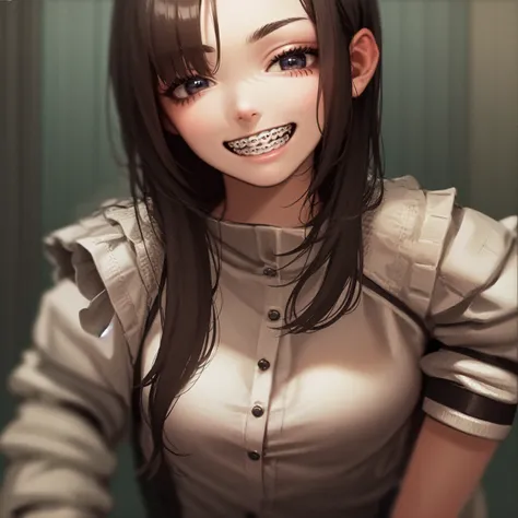 1girl, smile, braces, close-up,
<lora:concept-braces-v2-000008:0.7>