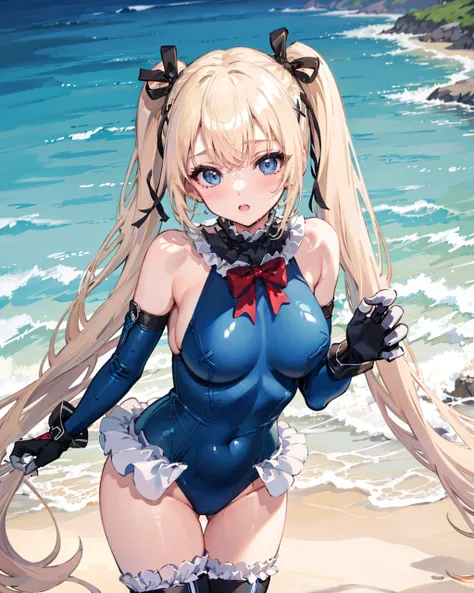 Marie Rose (DOA)+(Azur Lane) Devilish Servant Against the Splashing Waves 玛丽罗斯 泳装