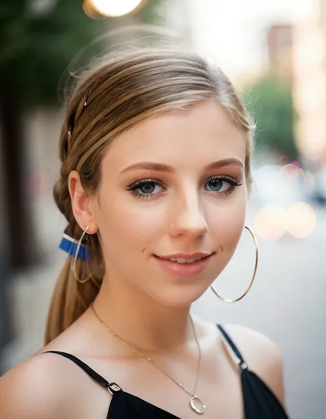 "Urban Chic Headshot," Photography by Yulia Gorbachenko, Canon EOS R6 Mirrorless Camera with RF 85mm f/1.2L USM Lens @ f/1.8, ISO 100, 1/200 sec, Using Available Natural Window Light, Minimalistic Background, Clean Editing and Bold Color Grading, Social Me...