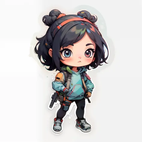 Cartoon cute sticker effect(卡通Q版贴纸效果)LoRa