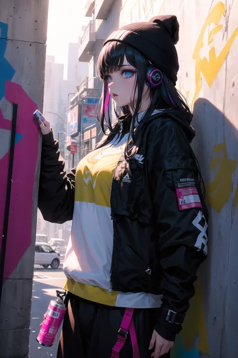(Masterpiece:1.2), best quality, (illustration:1.2), (ultra-detailed),Eye focus,(Masterfully crafted Glow, pink lens flare), (Cinematic background), hyper details,(delicate detailed), (intricate details), octane render, hdr, (hyperdetailed:1.15), (((colour...