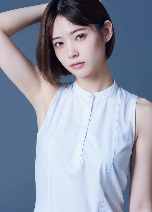 masterpiece,best quality,higher, 1girl, <lora:idol:0.79>,asian, beautiful face, face_focus,armpit