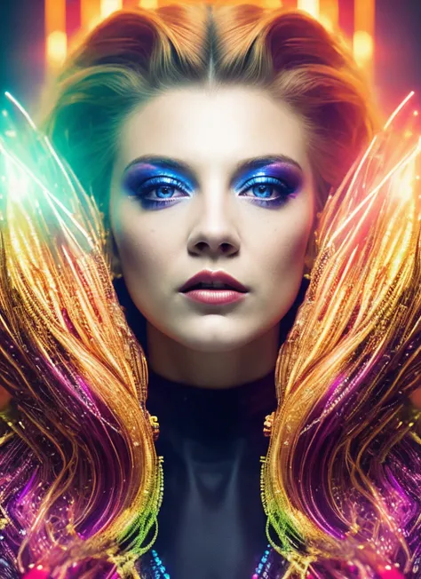 A stunning intricate full color portrait of (sks woman:1),
wearing cyberpunk haute coture, high fashion clothes, sexy attire,
epic character composition, rainbow color explosion,
by ilya kuvshinov, alessio albi, nina masic,
sharp focus, natural lighting, s...