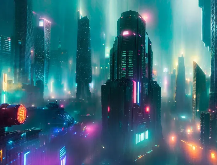 futuristic city  <lora:blade runner 1982:0.8>, (cinematic look:1.4), soothing tones, insane details, intricate details, hyperdet...