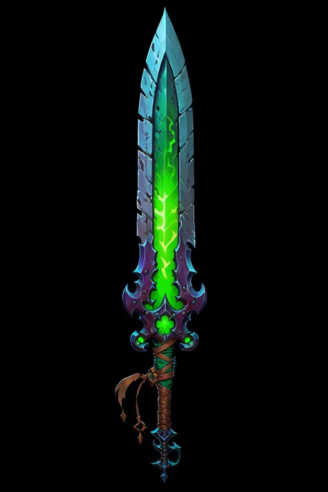 game art of sword in painting comix art style, <lora:pecha_swords_lora_v1.4-000007:0.8>, best quality, trending on artstation, m...