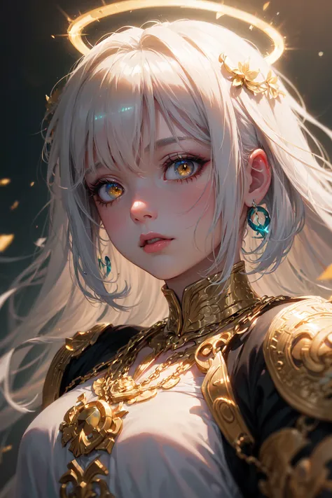 (Masterpiece:1.2), best quality, (illustration:1.2), ornate decorations,(Masterfully crafted Glow, lens flare), (ultra-detailed), hyper details, (delicate detailed), (intricate details), (cinematic light, best quality Backlights),(bioluminescent hair), (gl...