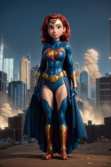 masterpiece, best quality ,Female Superhero, Superheroine, City, Saving, Rescue, Hero, Power, Strength, Courage, Justice, Crime-fighting, Vigilante, Action, Adventure, Superpowers, Caped Crusader, Superhuman, Protector, Saviour, Metropolis, Urban, Skyline,...