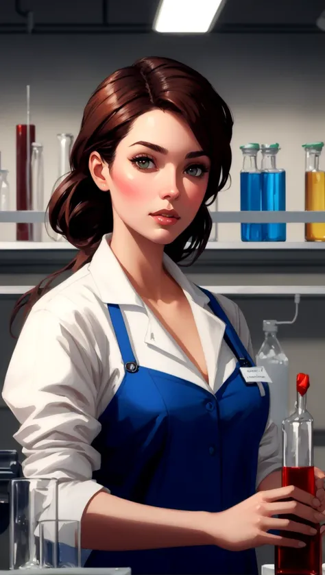 Laboratory assistant	digital painting, unreal engine, blender art by artgerm and greg rutkowski and alphonse mucha