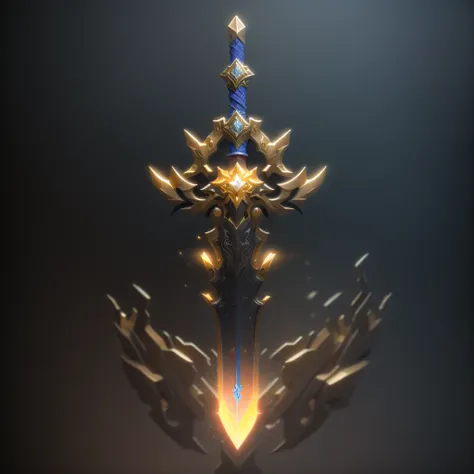 Flame, cool, burning,(A sword),(masterpiece),(best quality),(ultra-detailed)Game ICON, masterpieces, HD
Transparent background, 3D rendering
2D, Blender cycle, Volume light,
No human, objectification, fantasy, futuristic style,cyberpunk, light effect, pend...