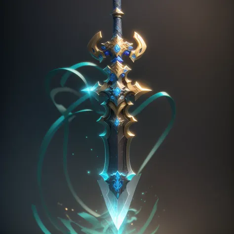 (A sword),(masterpiece),(best quality),(ultra-detailed)Game ICON, masterpieces, HD
Transparent background, 3D rendering
2D, Blender cycle, Volume light,
No human, objectification, fantasy, futuristic style,cyberpunk, light effect, pendant, structured,
hig...